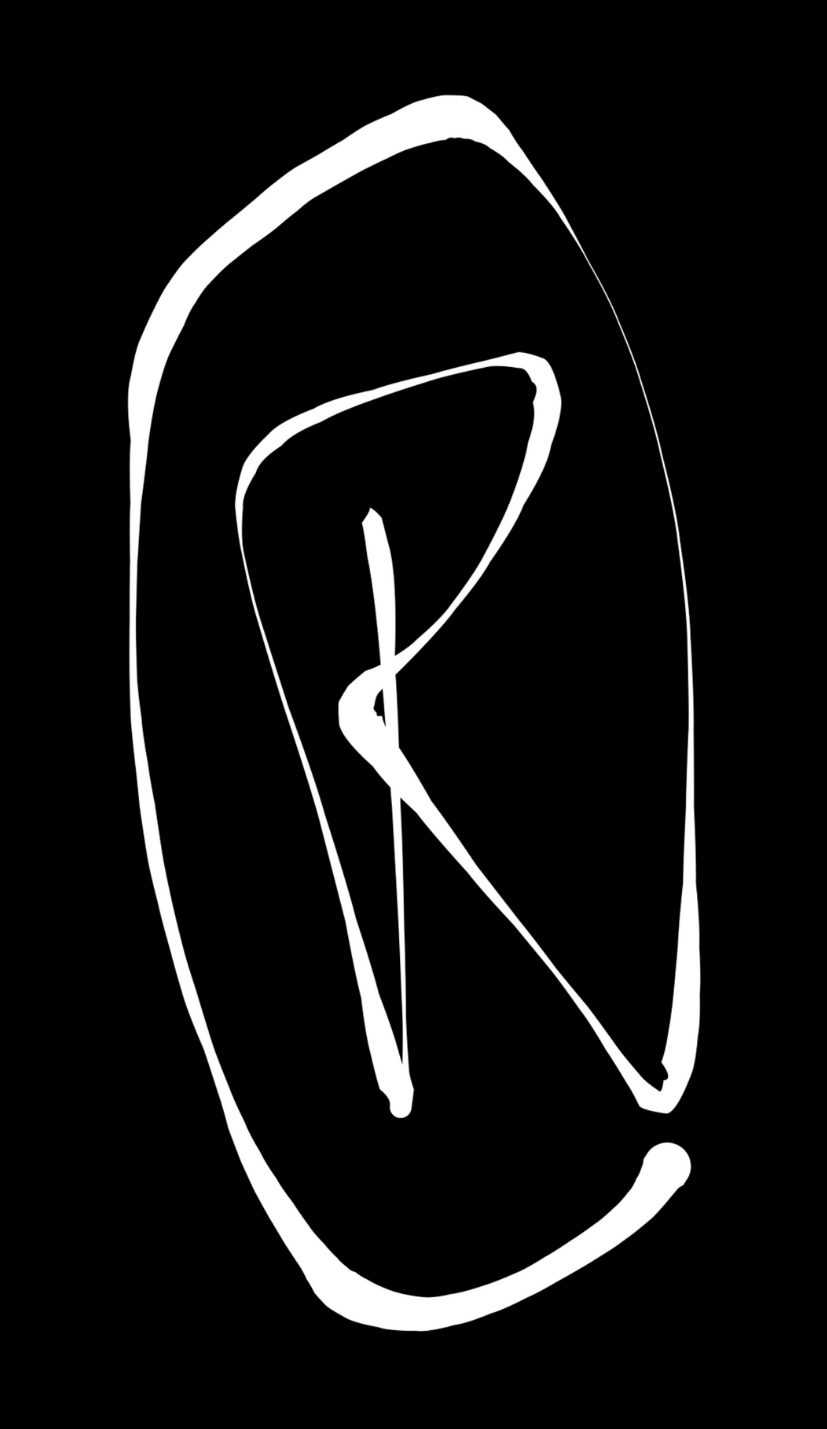 RO Rhetorical Oracle logo black and white high contract